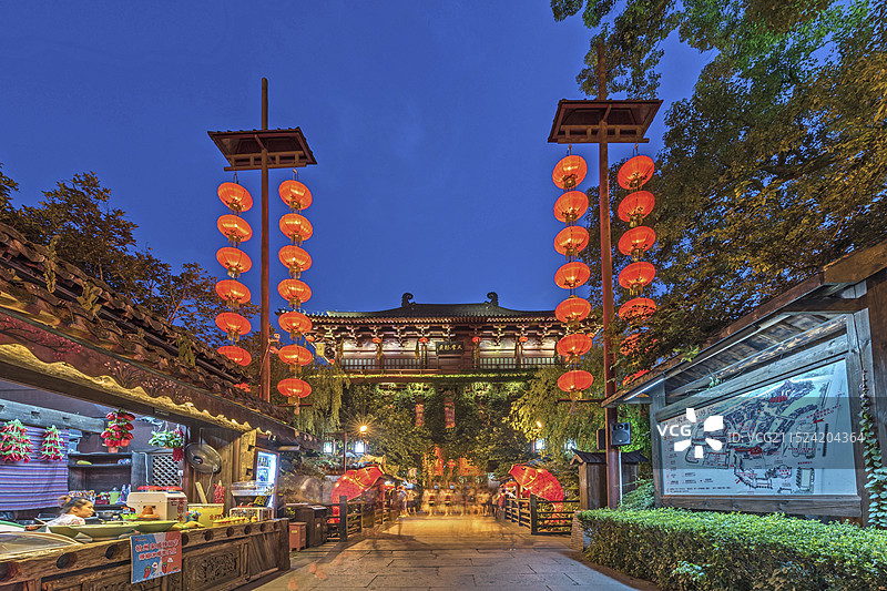浙江杭州，宋城风景。图片素材