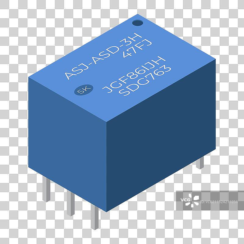 继电器2.5D图标电子元件图标图片素材