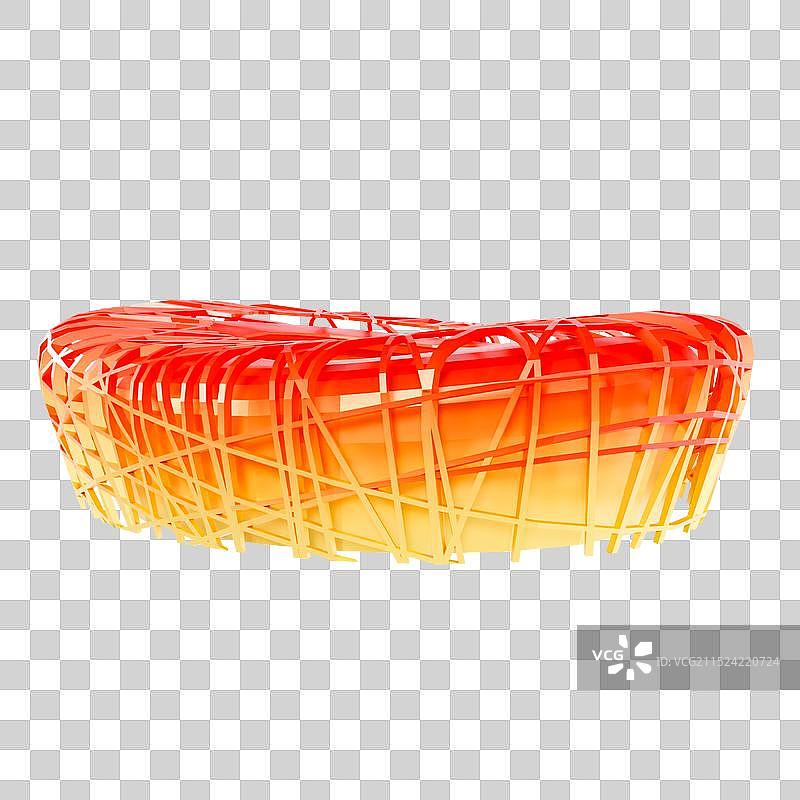3D立体北京地标鸟巢国家体育场免抠元素图片素材