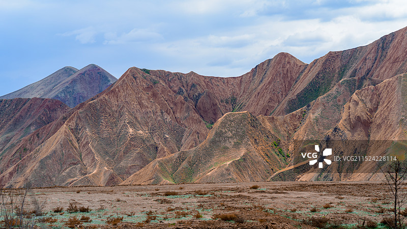 天山的丰富地貌之一图片素材