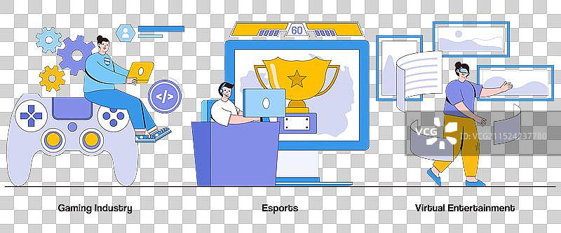 游戏产业电竞虚拟娱乐图片素材