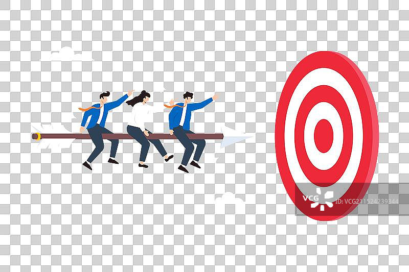 商务人士团队乘坐箭头图片素材