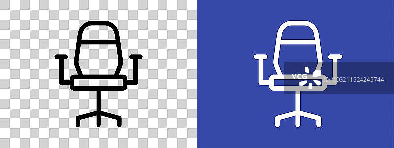 办公椅Logo标志轮廓集合图片素材