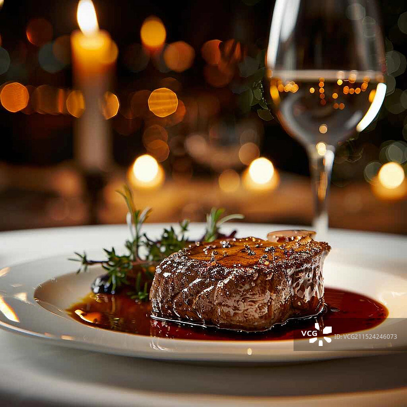《烛光下的风味交响》图片素材