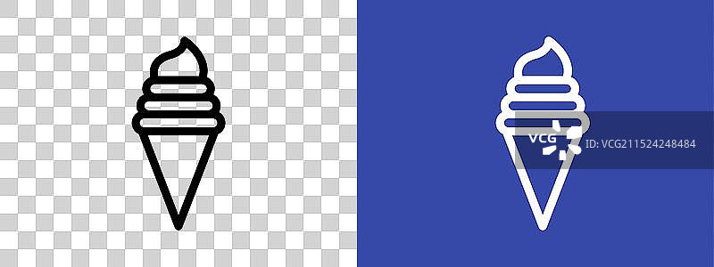 冰淇淋logo标志外形合集图片素材