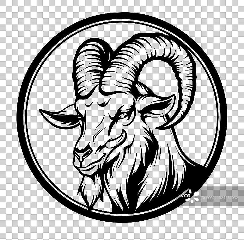 摩羯座头像符号图片素材