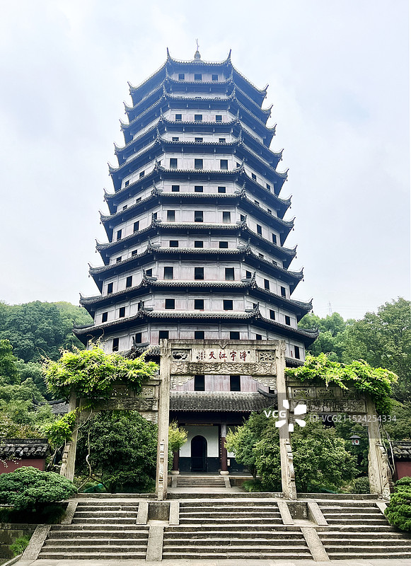 浙江杭州六和塔图片素材