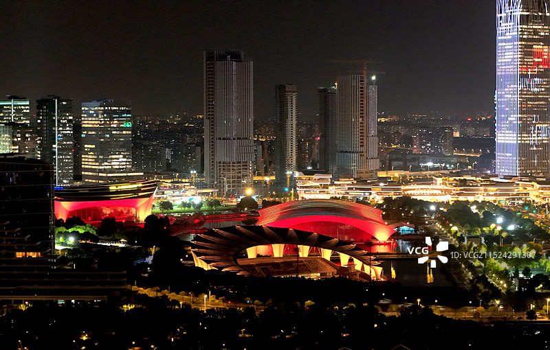 《前滩夜色》上海图片素材