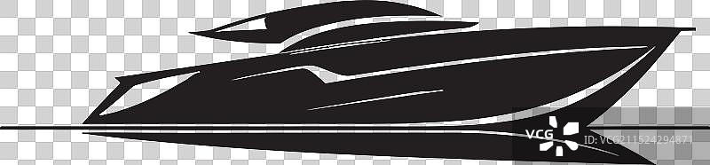 一帆风顺剪影极简船设计图片素材