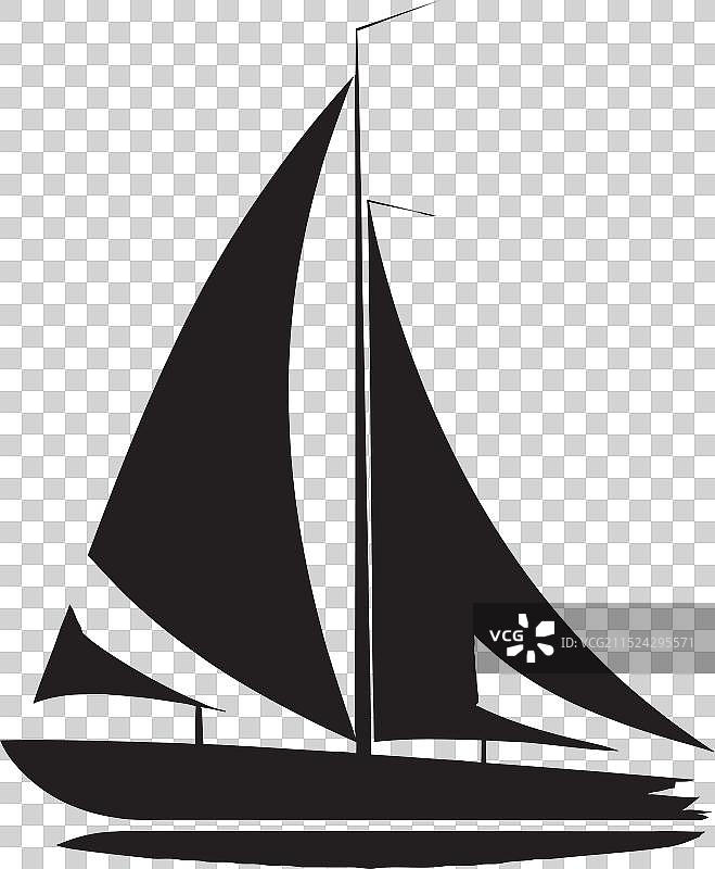 流线型航海极简船图标符号图片素材