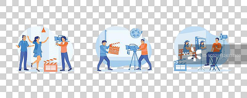 电影制作概念拍摄过程图片素材