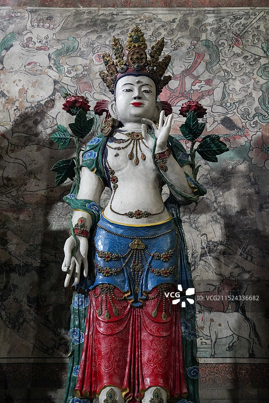 内蒙古 呼和浩特 乌素图召 雕像图片素材