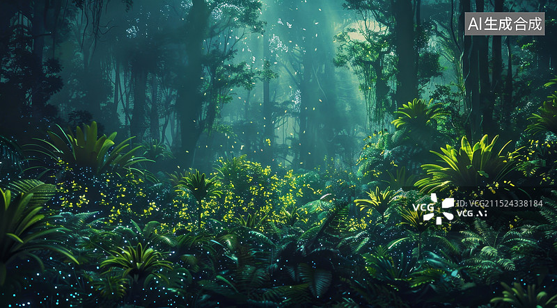 【AI数字艺术】梦幻童话森林图片素材