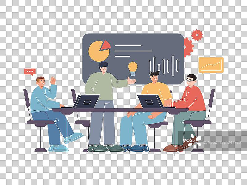 讨论团队分析创意项目图片素材