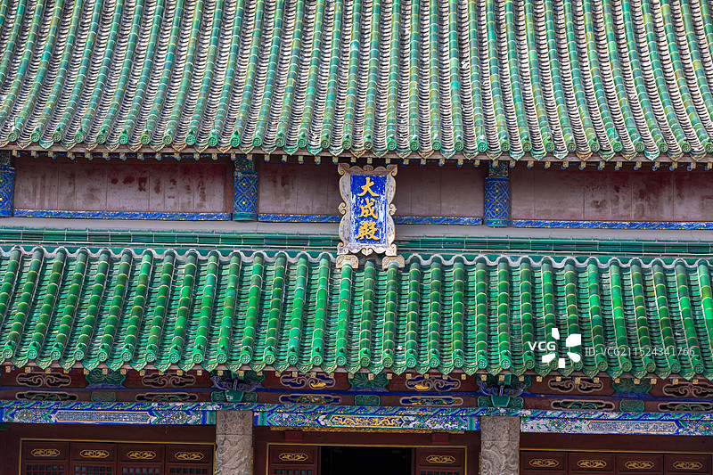 山东巨野县文庙大成殿，全国重点文物保护单位图片素材