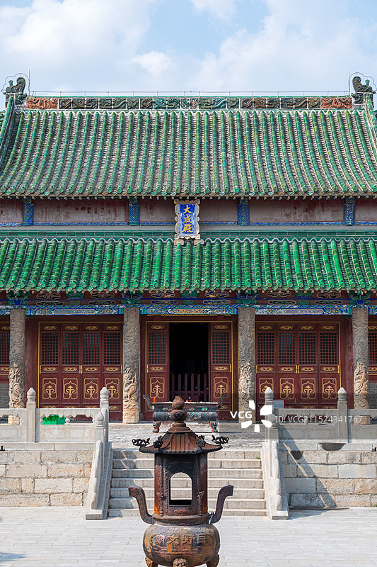 山东巨野县文庙大成殿，全国重点文物保护单位图片素材