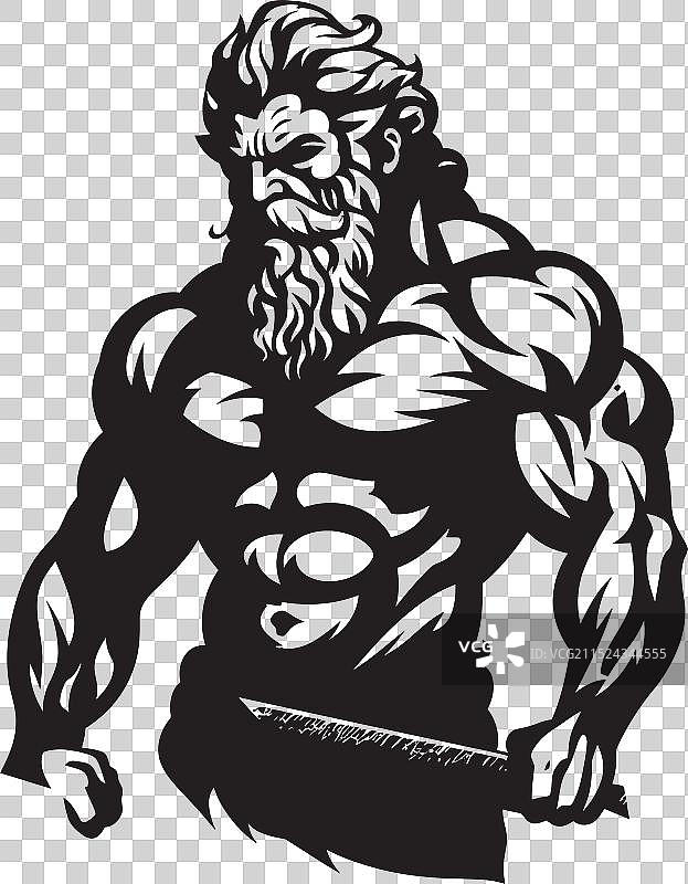 传奇战士标志性象征神话图片素材