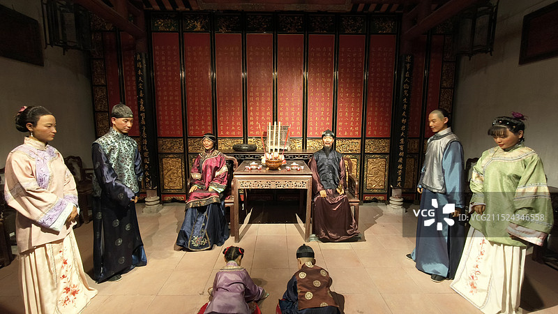 儿孙满堂祝寿诞（深圳博物馆）图片素材