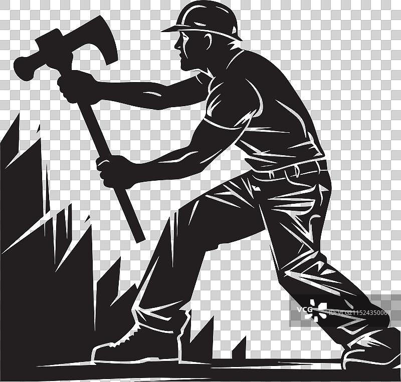 建筑工人团队标志图片素材