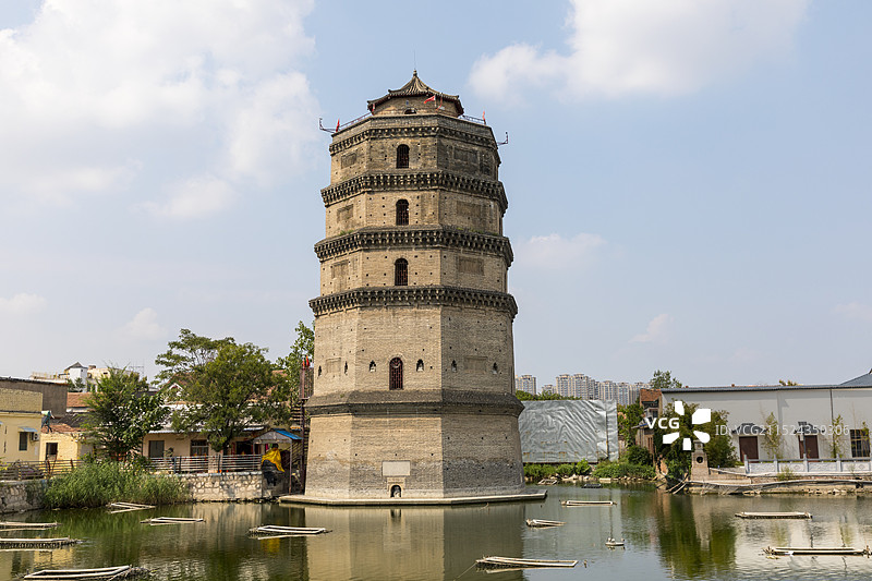 山东巨野县永丰塔，宋代，全国重点文物保护单位图片素材