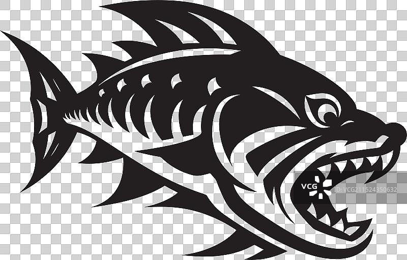 淡水鱼河流标志图片素材