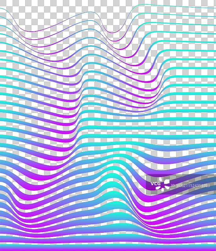 波浪线条风格海报设计背景图片素材