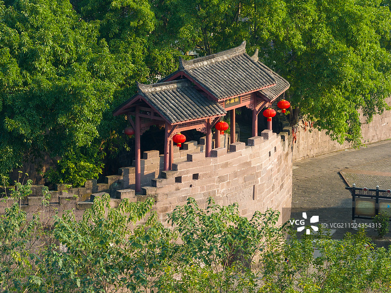 重庆合川涞滩古镇瓮城古城门 城墙 涞滩古镇图片素材