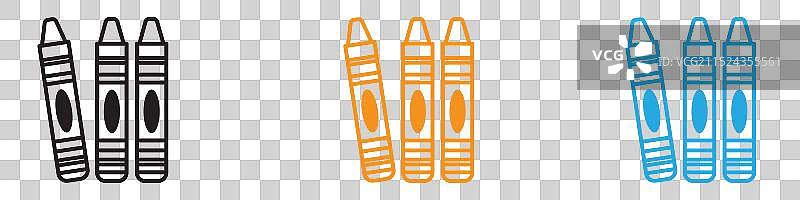 蜡笔图标Logo合集，适用于WebApp UI图片素材