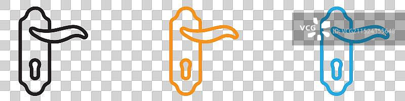 门把手图标UI设计图片素材