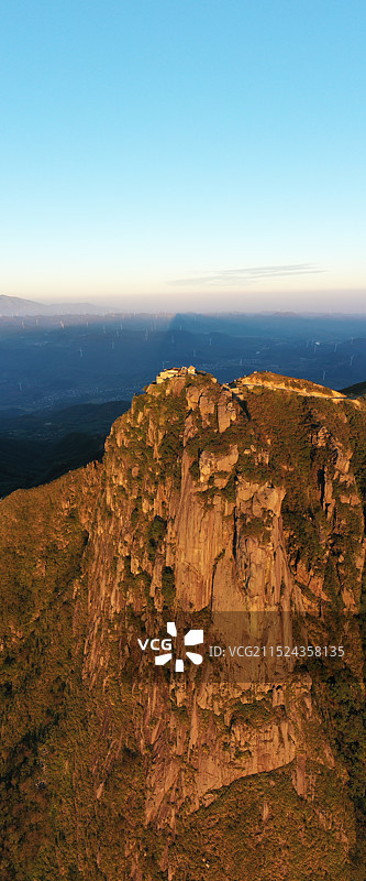 航拍湖南郴州临武县金仙寨日出风光图片素材