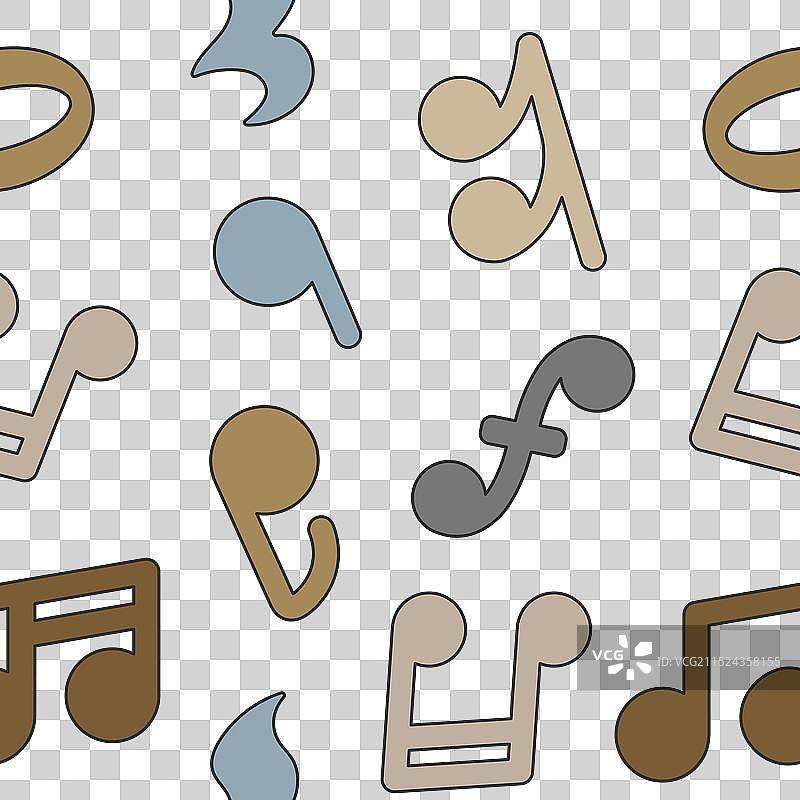 音符无缝图案图片素材