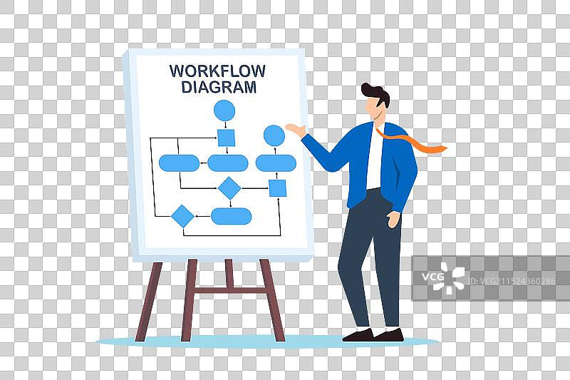 讲解演示的商务人士图片素材