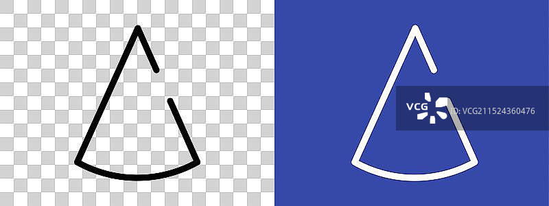 圆锥形3D标志轮廓图片素材