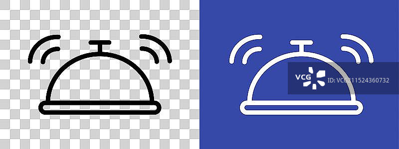 服务铃标志图标轮廓合集图片素材