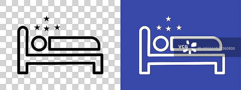 睡眠标志符号轮廓合集图片素材