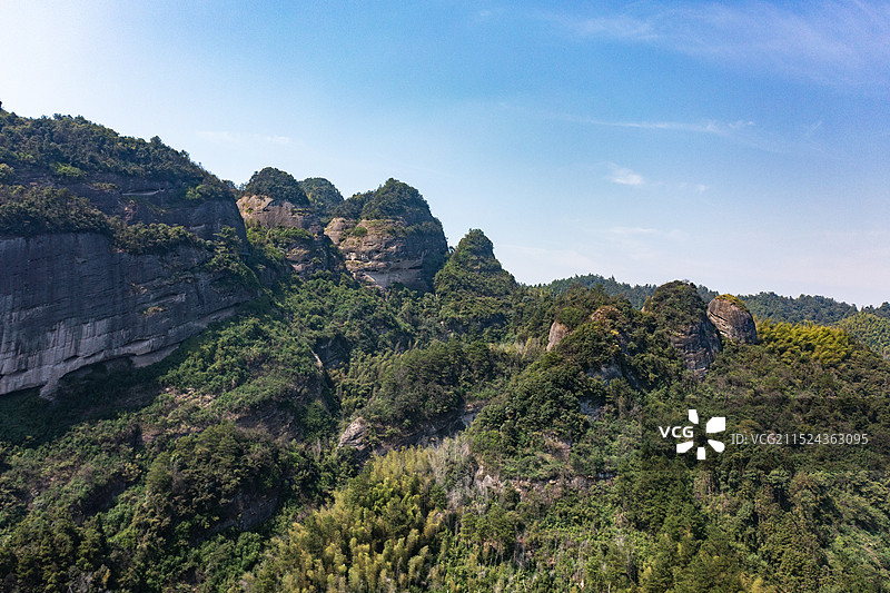 航拍湖南邵阳新宁崀山风光图片素材