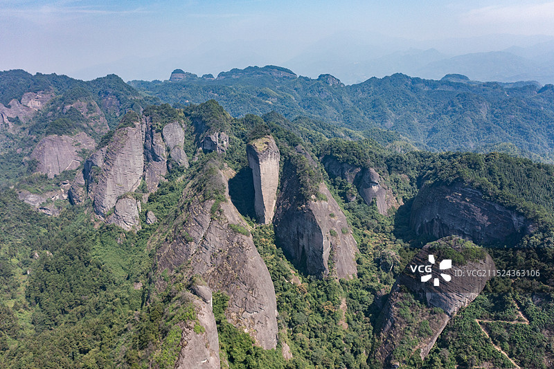 航拍湖南邵阳新宁崀山风光图片素材