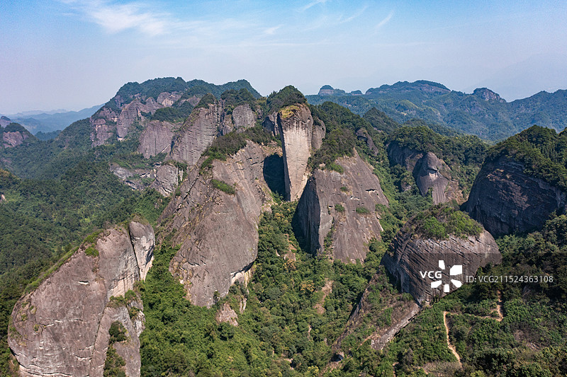 航拍湖南邵阳新宁崀山风光图片素材