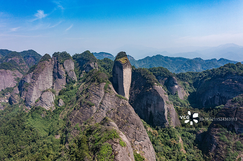 航拍湖南邵阳新宁崀山风光图片素材