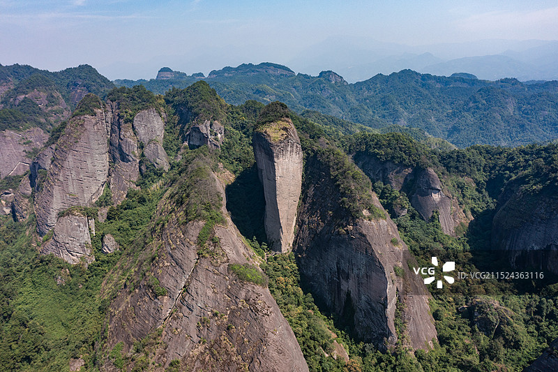 航拍湖南邵阳新宁崀山风光图片素材