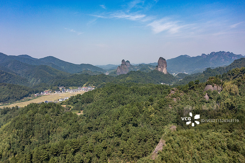 航拍湖南邵阳新宁崀山风光图片素材