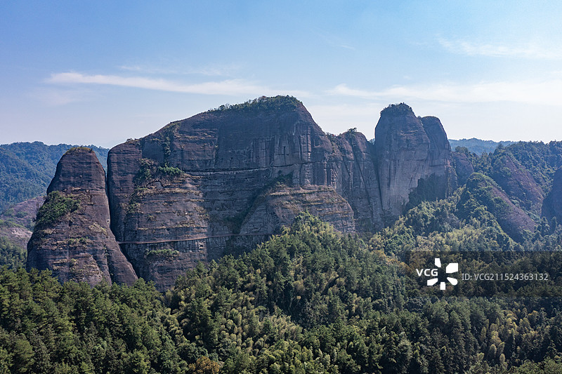 航拍湖南邵阳新宁崀山风光图片素材