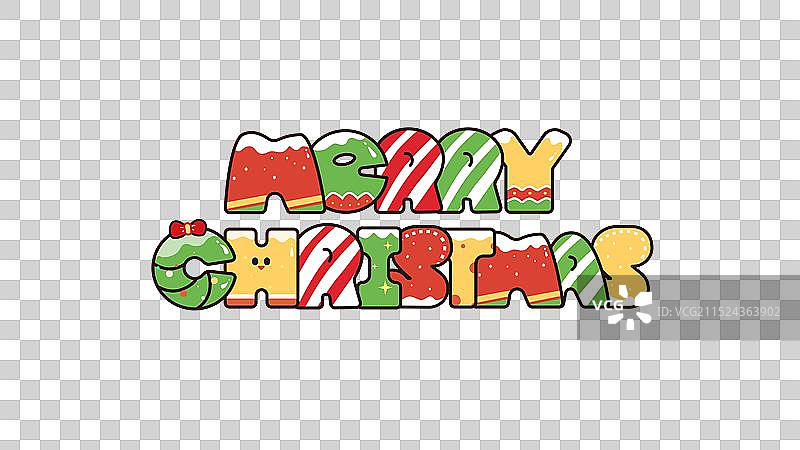 圣诞节圣诞快乐merry christmas创意字体涂鸦元素图片素材
