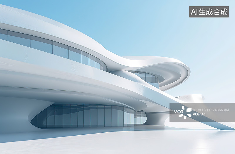 【AI数字艺术】建筑空间图片素材