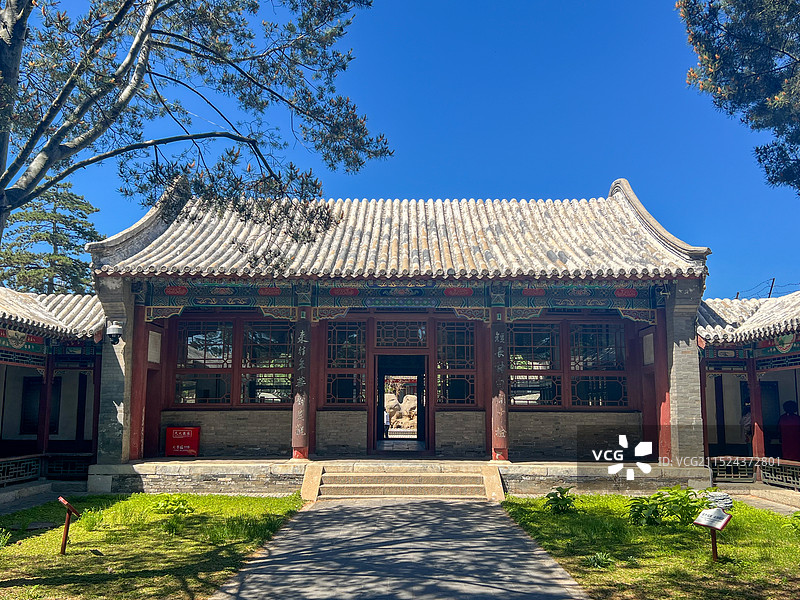 天津蓟县独乐寺 八大辽构图片素材