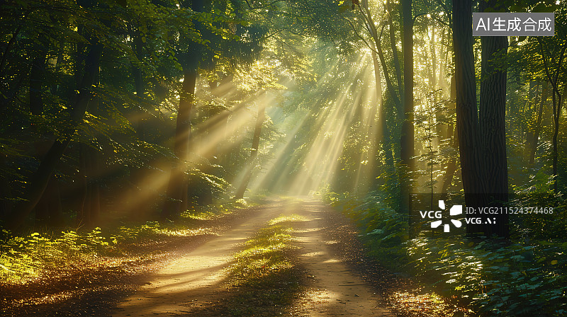【AI数字艺术】小路图片素材