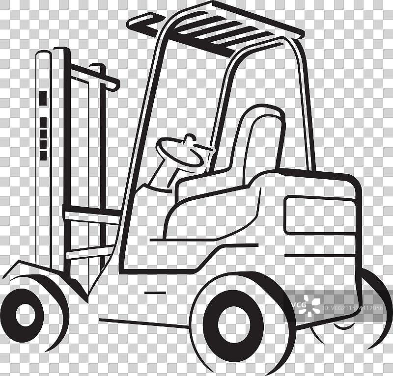 用于搬运管道的叉车配件图片素材