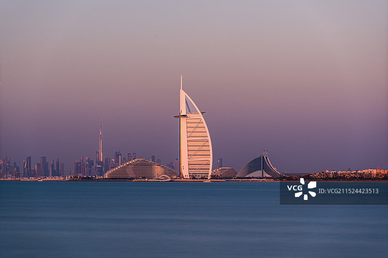 迪拜天际线图片素材