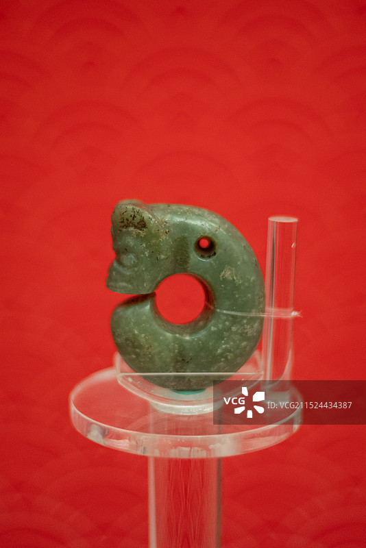 红山文化 玉猪龙 旅顺博物馆藏图片素材