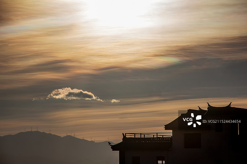 黄昏下的天空图片素材